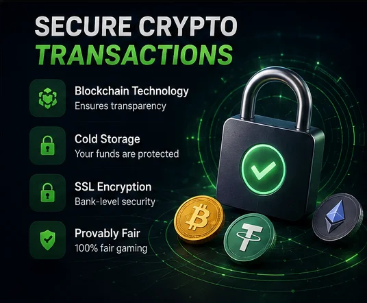 Ikony metod platnosci krypto akceptowanych w kasynie: Bitcoin, Ethereum, Litecoin i Tether USDT